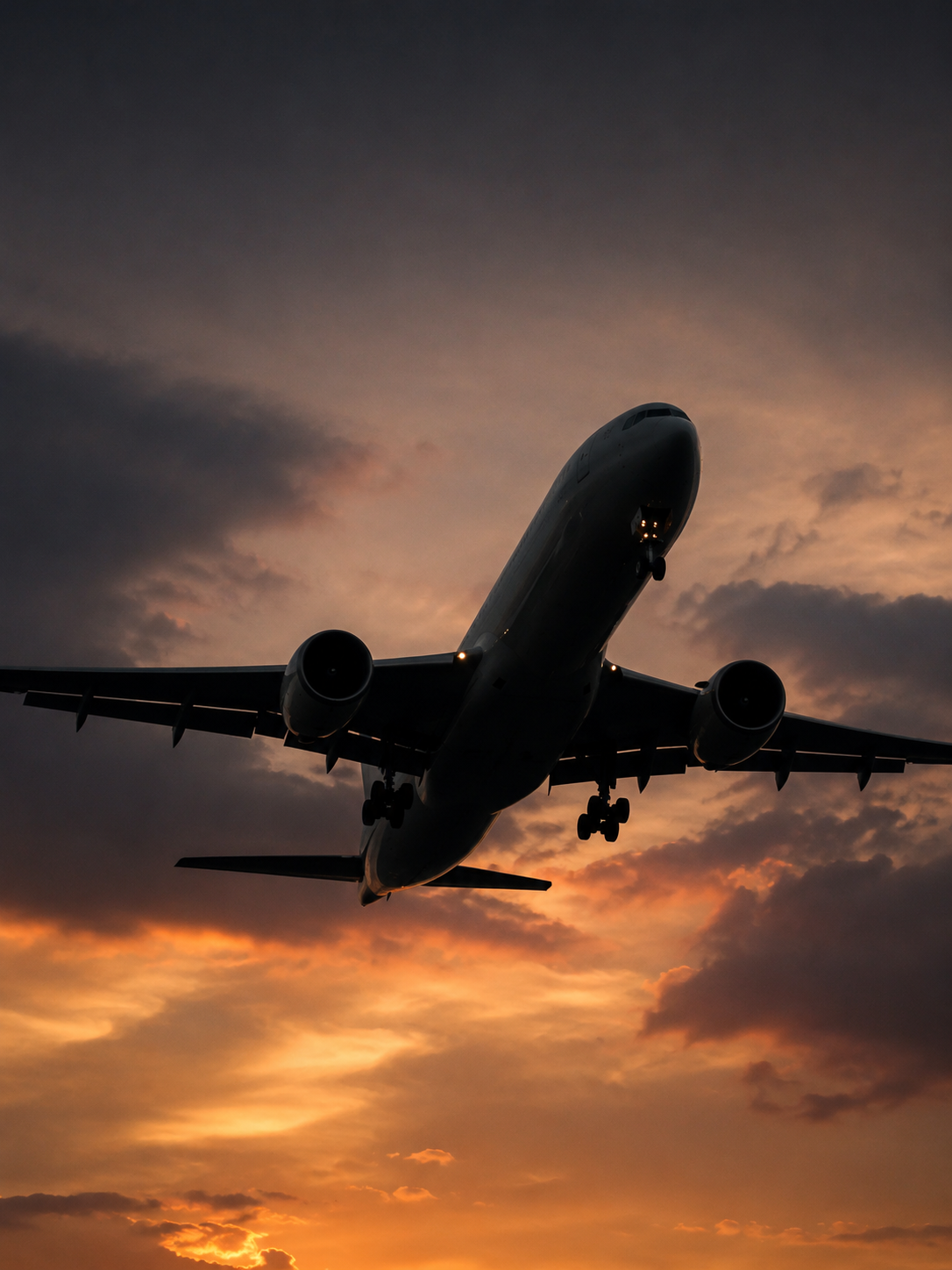 A350-1000 silhouette in flight
